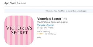 تطببيق فيكتوريا سيكريت