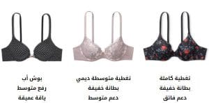 جميع أنواع حمالات الصدر من فيكتوريا سيكريت