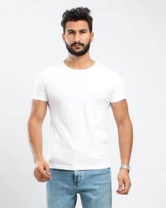 تيشرت ابيض ساده
