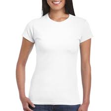 تيشيرت ابيض سادة بناتي