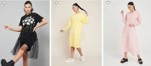 موقع ستايلي فساتين فساتين على هيئة تي شيرت رائعة