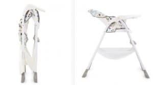 كرسي طعام للأطفال بطبعة الحروف الأبجدية