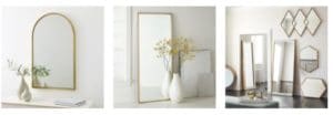 مختلف أنواع المرايات في west elm