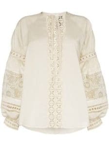 بلوزات سواريه باللون البيج