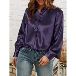 بلوزة ستان موف