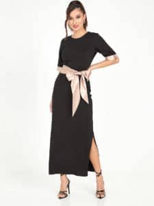 فساتين سواريه فستان طويل اسود