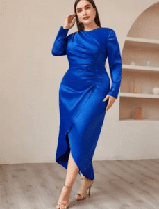 فستان أزرق شيك