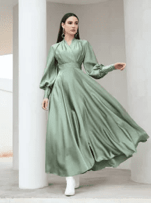 فستان ستان شيك