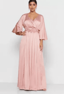 فستان ستان للسمينات