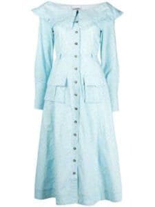 فستان سماوي للمحجبات