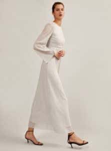 فستان سهرة أبيض صك