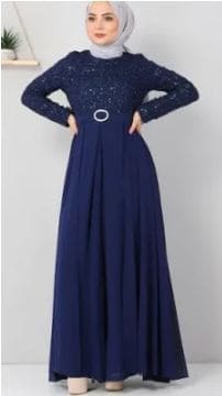 فستان سهرة أزرق