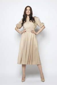 فستان سهرة بيج