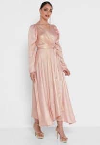 فستان سهرة لامع