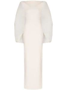 فستان سواريه أبيض شيك