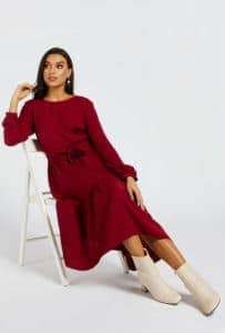 أشيك فساتين سواريه محجبات تركي فستان سواريه احمر