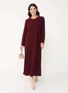 فستان قطيفة نبيتي