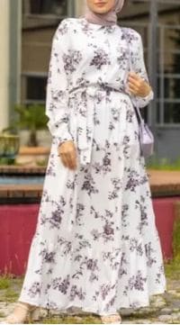 فستان منقوش