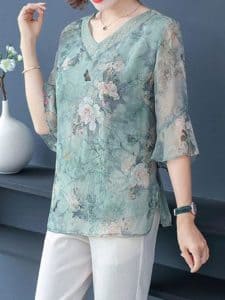 موديلات بلوزات سواريه موردة