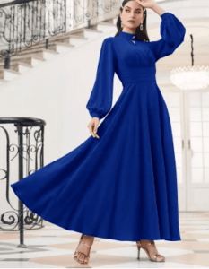 موديلات فساتين سهره فخمه جدا دريس أزرق