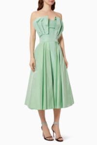 فستان أخضر قصير 375 ريال سعودي