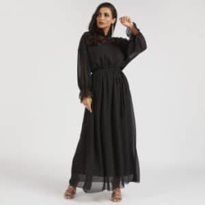 فستان اسود شيفون 95 ريال سعودي