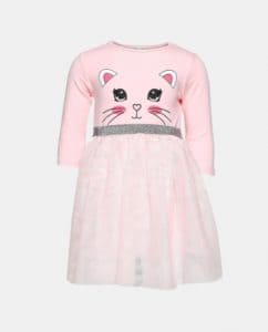 فستان بناتي وردي