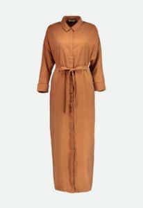 فستان بني للمحجبات