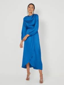 فستان ستان أزرق 120 ريال سعودي