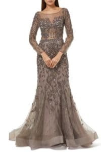 فستان سواريه رمادي 305 ريال سعودي