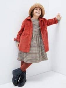 فستان كاروهات للأطفال