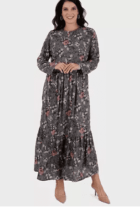 فستان منقوش