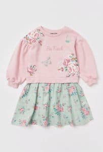 فستان منقوش للصغيرات 65 ريال سعودي