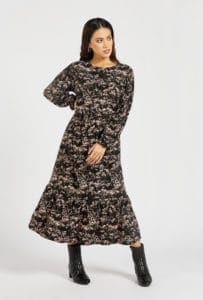 فستان منقوش للمناسبات (1)