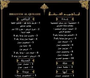 فروع إبراهيم القرشي فروع إبراهيم القرشي