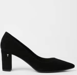 حذاء كعب عريض