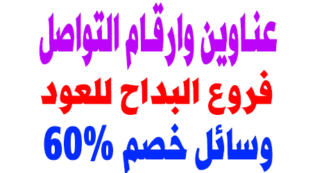 فروع البداح للعود