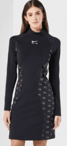 فستان اسود فخم نمشي