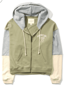 american eagle hoodie green