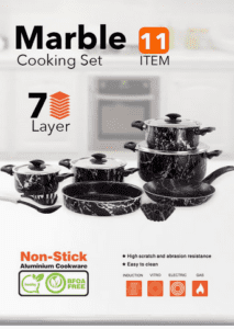 اواني طهي مصنوعة من الرخام