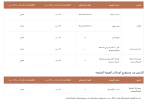 خدمة شحن اوناس