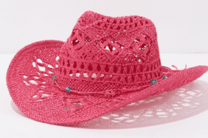 كاب مفرغ وردي