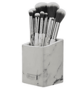 مجموعة فرش مكياج وايت ماربل