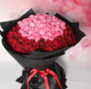 باقة ورد 120 وردة