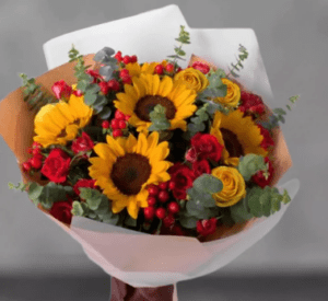 باقة ورد دوار الشمس