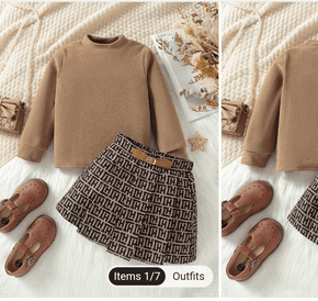 طقم شتوي للفتيات