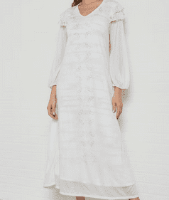 فستان بأكمام