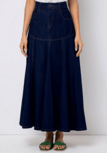 تنورة جينز للمحجبات كاجوال