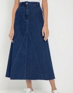 تنورة جينز ماكسي