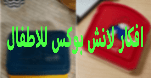 افكار لانش بوكس للاطفال